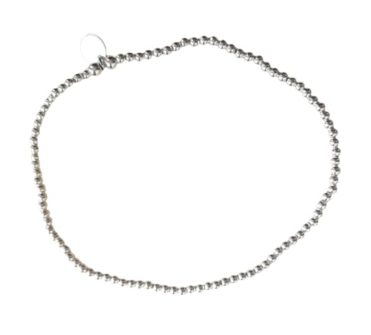 Lot de trois bracelets en perles argent 925 élastique
