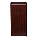 Flash Furniture Sony Laminate Wood Commercial-Grade Trash Receptacle with Tray Top, Wooden Restaurant Trash Can Garbage Receptacle, Mahogany
