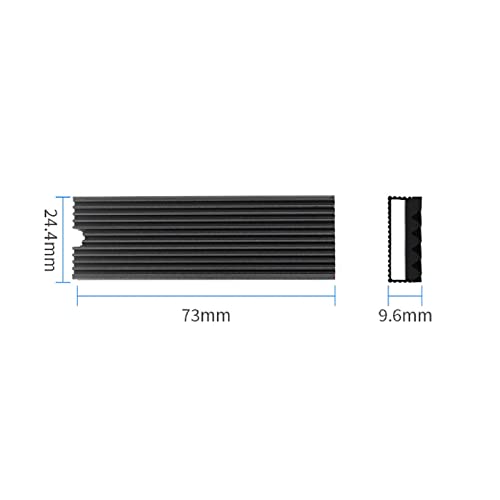 Jazuaiao Dissipateur Thermique en Aluminium, Coussin conducteur Thermique pour M2 2280 NVME SSD NVMe, de dissipateur Thermique Simple Double Face, Coussin Thermique en Silicone – vue 9