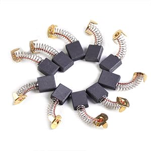 Spazzole Carbone Per Motore Supertool - 10 Pezzi 6,5x13,5x18mm Per Utensili Elettrici - Foto 3