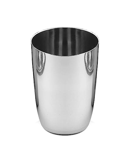 Image of Ajay's Shoppe Stainless Steel Water Glass | Unbreakable Heavy Gauge Steel Glass for Drinking and Serving Water, Cold Drink & Juice (Set of 4)