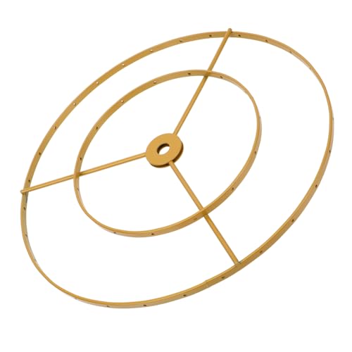 Support de lustre DIY LIFKOME double cadre pour abat-jour de suspension maison