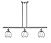 Innovations Lighting 516-3I-SN-G1214-6-LED Small Twisted Swirl 3 Light Island Light Part of The Ballston Collection