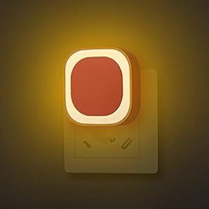 YUNLEX Nachtlichter, 2er Set, 3-stufig Einstellbar Nachtlicht mit Dämmerungssensor, Indirektes Licht, Automatisch Steckdosenlicht für Baby, Kinderzimmer, Schlafzimmer, Küche, Flur, Treppen, Amber
