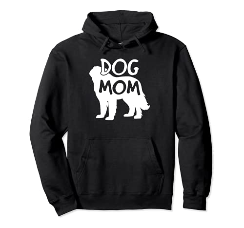 Best Dog Mom Woman Doggy Bark Bone Mothers Day Canine Puppy Pullover Hoodie, Black