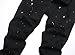 XIMXIMMTIAN Mens Slim Fit Jeans Stretch Ripped Biker Jeans for Men Fashion Straight Comfort Flex Waist Casual Denim Pants (36.5103 Black)