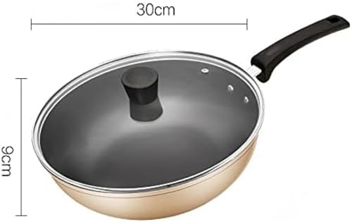 Wok antiadherente multifunción con tapa de vidrio miniatura 4
