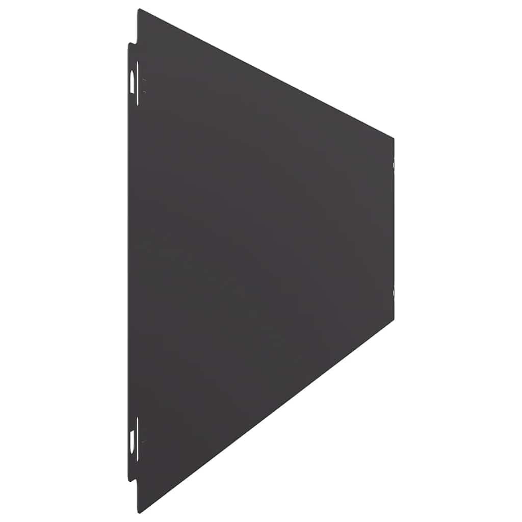 Krawędzie trawnika, 30 sztuk, czarne, 20 x 103 cm, stal walcowana na zimno, krawędź do koszenia, system wtykowy, odporny na warunki atmosferyczne, elastyczne, do obrzeży grządek ogrodowych