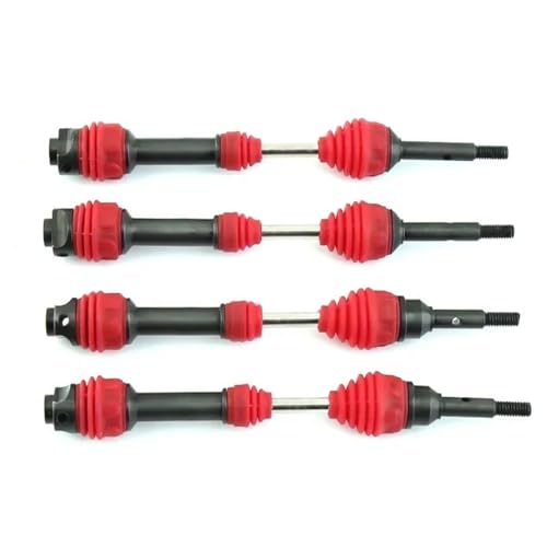 Arbre transmission acier CVD robuste pour surmonter les casses sur Traxxas Rustler Hoss 4X4