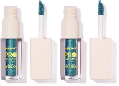 Image of INSIGHT Professional Liquid Eyeshadow - (Cosmos) | Light Weighted Formula | Infused with Skincare Ingredients | Water Resistant Pigment | High Shine Shimmers (5g) (Pack of 2)