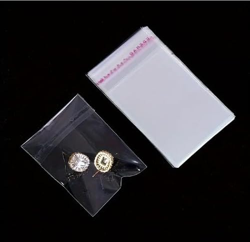 6 x 8cm Self-Adhesive Plastic Storage Bags for Jewelry, Beads, Hair Clips, Small Gifts, Party Favors, Retail Display, Packaging - 200 Pack