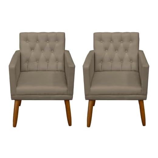 Kit 2 Cadeiras para Sala de estar Recepção Alto padrão reforçada