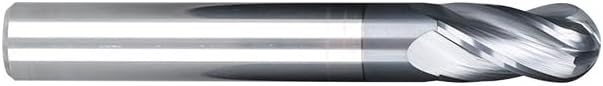 4 Flute Ball Nose Carbide End Mill Spiral Milling Bit CNC Machine Milling Tool,R5x10x20x75x10D
