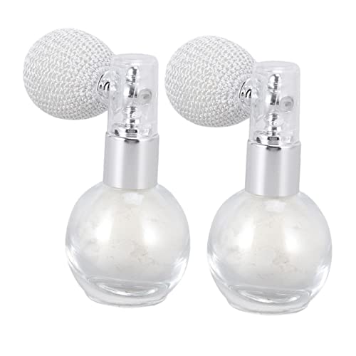 IWOWHERO 2 Piezas Espray Brillo Resaltador Geller Recarga De Perfumes Hidratante Brillo Corporal Paseo Maquillaje Iluminador Brillo De Maquillaje Líquido Cosmético Cuerpo El Plastico