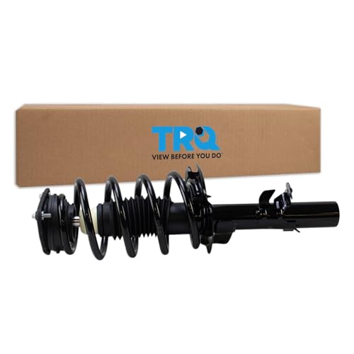 TRQ Front Left Strut and Spring Assembly Gas Charged Coil Spring Compatible with 2014-2022 Ford Transit Connect