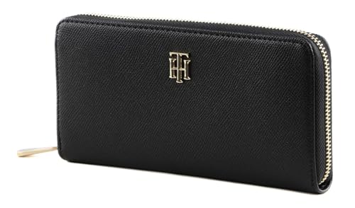 Tommy Hilfiger Damen Timeless Large Za Geldbörse, Schwarz,...