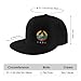 Retro Laotian Coat of Arms Laos Fashion Flat Brim Sun Hat Unisex Outdoor Baseball Cap60 Black