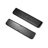 Computer Keyboard Wrist Rest Pad, Ergonomic Soft Memory Foam Wrist Support w/Anti-Slip Rubber Base, Black (Protein Leather, 17.5 in*3.54 in*1.1 in)
