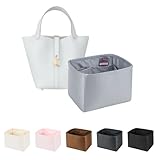 KINGS IN BAG バッグインバッグ 高級バッグインバッグ 軽量 保護 バッグ収納 サテンバッグインナー ピコタンpm/mmに合う （ブルーペール、ピコタンPM用）