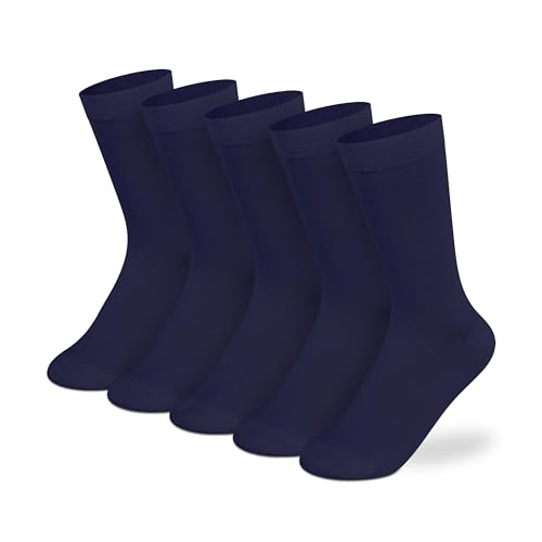 Image of Supersox Regular School Uniform Socks for Kids, Made with Breathable, Anti Odour & Moisture Absorbent Combed Cotton with a Extra Durable Welt, Ideal For All Day Wear (Pack Of 5)