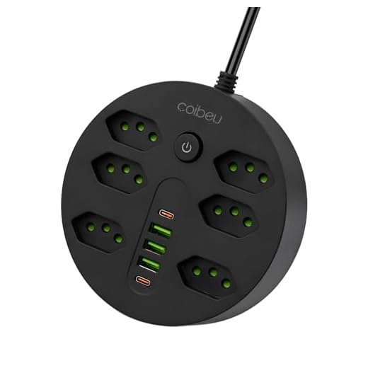 Coibeu WKC-632 (6 tomadas + 3 USB-A + 2 USB-C)