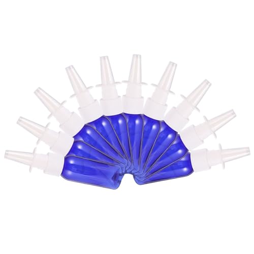 OKUMEYR 10 pièces Bouteilles Vaporisateur Long Nez Bleu Portable Réutilisables pour Voyage Usage Médical et Cosmétique