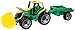 Produktbild Lena 02123 - Giga Trucks Traktor mit Schaufel und Anhänger grün, Starke Riesen Spielfahrzeug Set mit Trecker mit Ladeschaufel ca. 62 cm und Hänger ca. 43 cm, Spielzeugtraktor Set für Kinder ab 3+