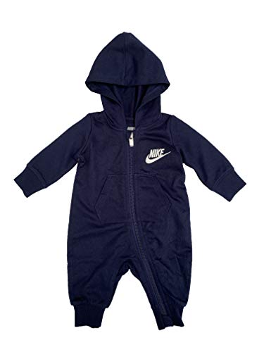 Image of Nike Infant`s Zip Front Long Sleeve Hooded Coverall