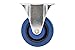 Shepherd Hardware 9261 4-Inch Rigid Caster, Elastic Blue Rubber, 265-lb Load Capacity