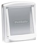 PetSafe Staywell Original, Gattaiola per Gatti, Porta di Ingresso e Uscita per Animali Domestici, Porticine Facile Montaggio, Gattaiola da Interno e Esterno, Struttura Solida, Bianco, M, Medio