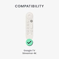 kwmobile Hülle Fernbedienung kompatibel mit Google TV Streamer 4K Hülle - Silikon Case für TV Zubehör in Schwarz – Ansicht 2