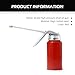 SLIMI 2 PCS Oil Can Pump Oiler, Metal 200ML High Pressure Pistol Oil Can Dispenser, Pump Squirt Oiler with Straight Spout, Universal Manual Spray Can, for Most Cars, SUVs, Trucks (Red)