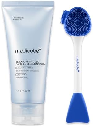 Zero Pore Capsule Cleanser & Multi Pore Brush For Deep Cleansing | Capsule Technology & Multi Pore Brush for Rich Foam, Deep Pore Cleansing & Smooth Skin, Korean Skincare
