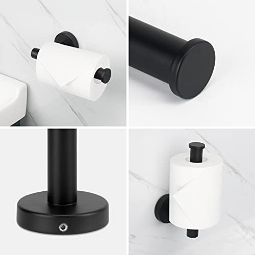 Foto de NearMoon Juego de 5 piezas de accesorios de baño SUS 304 de acero inoxidable grueso, incluye barra de toalla de 16 pulgadas, soporte para papel higiénico+3 ganchos multifuncionales, accesorios de baño (imagen 4)
