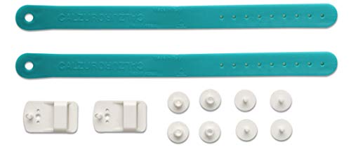 Image of CALZURO Heel Strap Kit - Italian Rubber Clog Straps for Secure Fit - 2 Straps, Buckles & Hardware Included