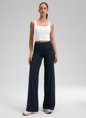 Image of CRZ YOGA Softretch Wide Leg Pants 28 inch /30 inch /32 inch | No Front Seam, Ultimate Comfort, Next to Skin, Yoga, Casual, High Waisted, for Women