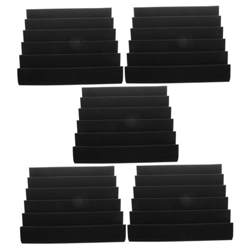 QUMIIRITY 5個 吸音発泡ボード 消音フォームボード 音響発泡プレート 屋内用発泡ボード ポリウレタンフォームボード 充填フォームパッド 録音 の音響処理 壁の騒音ブロッカー Black