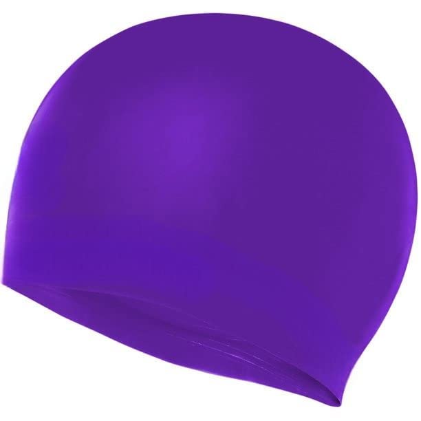 VENOM Silicone Swimming Cap - Appropriate for Long & Short Hair, Cover Head to Keep Hair Dry, Waterproof Swim Caps, Comfortable (Color : Multicolor/Purple) (Style : Solid) (Model : KK Konex) (B0C5VMZTZQ) Amazon Price History, Amazon Price Tracker
