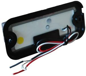 LED Strobe Beacon - Strobe or Steady Burn - 10-30VDC - Permanent Flush Mount(-Amber)
