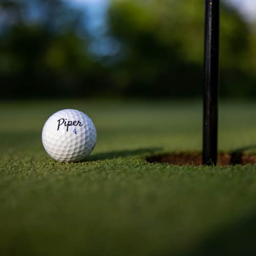 Piper Golf Premium Golf Balls For Maximum Distance And Straighter Shots | Handicap Range 5-15 | Usga Approved | 1 Dozen (12-Balls) | 3-Piece Surlyn #TOP5