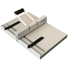 Heavy Duty Manual Creasing Machine, A3/A4 Paper Folder Creaser Scoring Machine Book Covers Creaser Scoring Tool with 2 Adjustable Block, Commercial Office Letter Folding Machine Card Machine