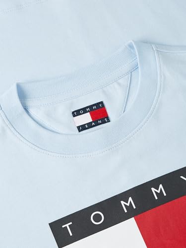 Image of Tommy Jeans Women's Graphic Tee with Printed Flag Logo Detail