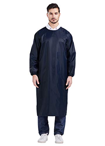 Nanxson Unisex Waterproof Apron Adjustable Work Apron for DishWashing, Lab Work, Dog Grooming, Cleaning Fish CF3015 (darkblue)