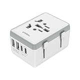 海外 変換プラグ 全世界対応 TESSAN 海外旅行 コンセント変換器 2USB-Aと2USB-Cポート付き 1ACコンセント A O BF Cタイプ マルチ変換アダプター アメリカ/イギリス/ヨーロッパ/韓国/オーストラリアなどの国家対応 電源プラグ