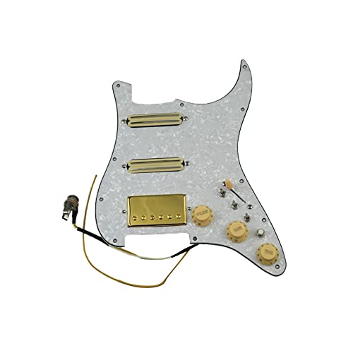 Pickups De Guitare De Pickguard Chargé Pré-programmé Alnico 5 HSS Ensemble De Coupe À Push-Tire du Harnais De Câblage… - Les Beatles, Paul McCartney, John Lennon, RIngo Starr, George Harrison Pickups De Guitare De Pickguard Chargé Pré-programmé Alnico 5 HSS Ensemble De Coupe À Push-Tire du Harnais De Câblage…