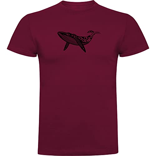 K KRUSKIS - T Shirt Plongee Whale Tribal Manche Courte Homme - 3XL, Vin rouge Cover