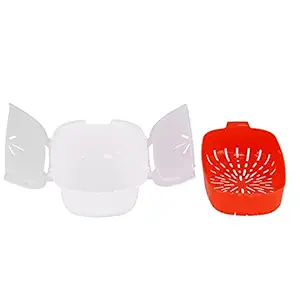 Microwave Cookware Steamer, Dishwasher Safe Microwave Rice Cooker for Cooking and Heating in a Microwave Oven for Kitchen