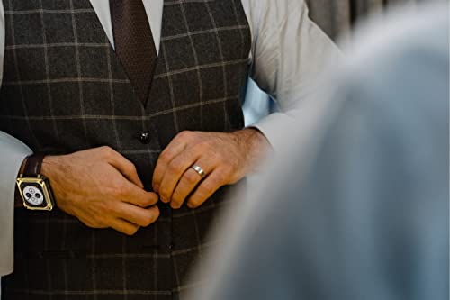 Gelishi Case Compatible With Apple Watch Case 45Mm Series 7, Rugged Stainless Steel Case Protector Metal Protective Cover For Men, Silver #TOP5