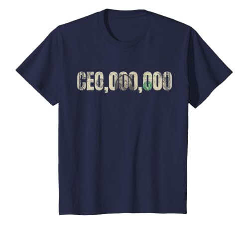 Entrepreneur CEO,000,000 Millionaire Businessman CEO T-Shirt T-Shirt, Youth, Navy Blue, 3T