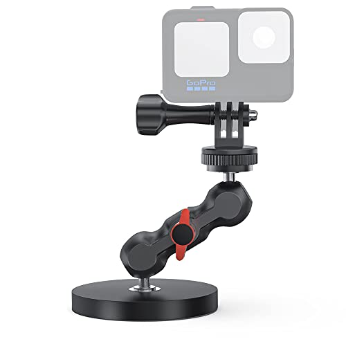 Support magnétique 1/4 pour caméra GoPro Hero 12 13 fixation aimant DJI Osmo Action 5